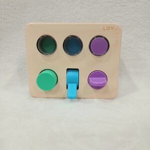 Lovevery Sensory Switchboard Toddler Toy 12-18 Month Montessori Push Flip Twist